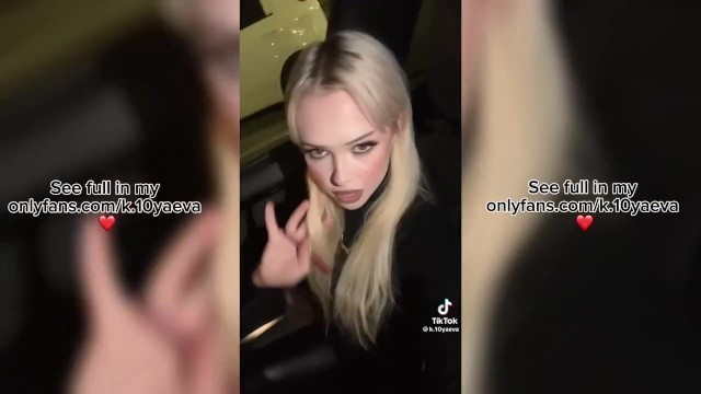 Sexy Russian Bitch Smokes in the Car and Gets Fucked Hard and gives a Blowjob