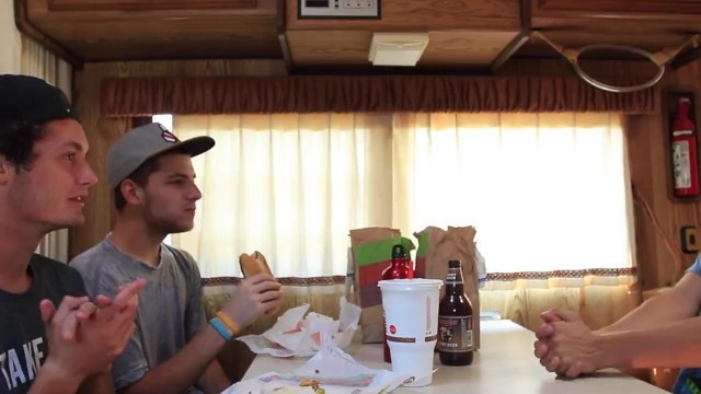 Three young studs get stuffed by a whopper of a dick