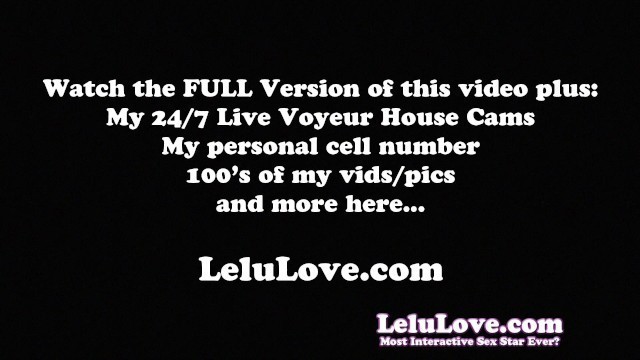 Lelu Love-Nervous Masturbation While You Watch Me