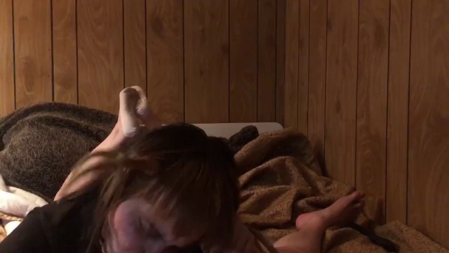 POV Tiny Teen Deer Gets Fucked,footjob,blowjob and Cum on Feet