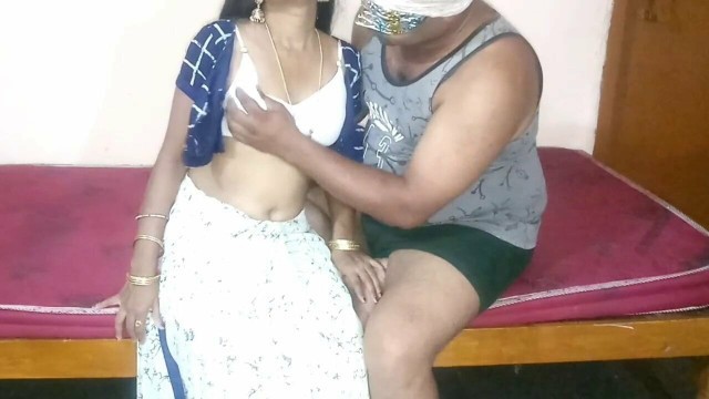 Bhabi fucking in White saree with driver