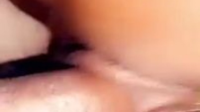 Bonnie has huge pussy lips, watch her swallow me!