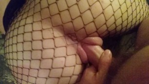Getting fucked doggy by a 4 inch baby dick