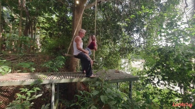 Lustery E Cinnamon And Spice Outdoor Anal On A Swing By The River Impregnation Pov