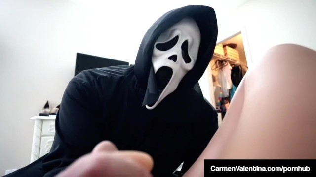 Halloween Stalker Fucks Carmen Valentina! Scary!