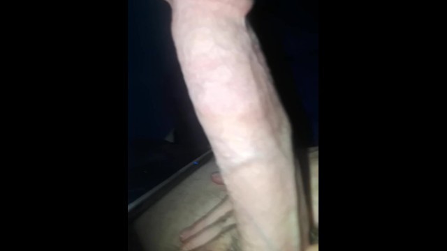 Sexy male solo POV with 7 inch dick busts a huge nut while watching porn