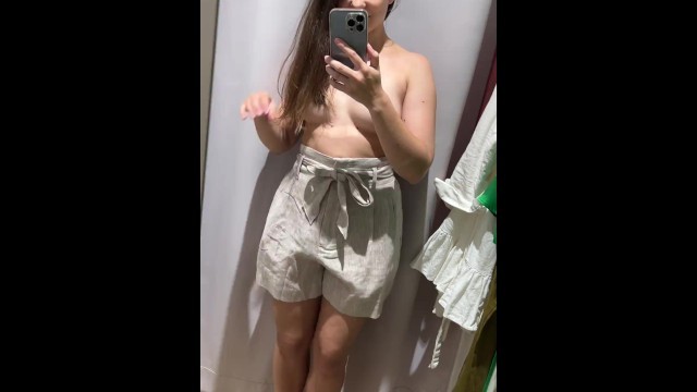 Topless in Changing Room